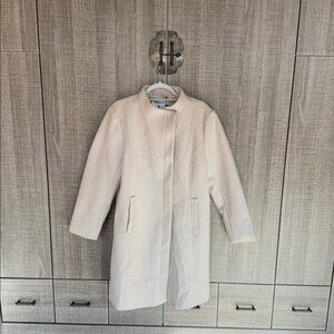 Allegra K Stand Collar Long Sleeve Winter Outerwear Pea Coat